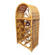 Etagère porte bouteille en rotin