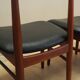 Set of four teak chairs, Danish design, 1960s, manufacture: Bruno Hansen, d