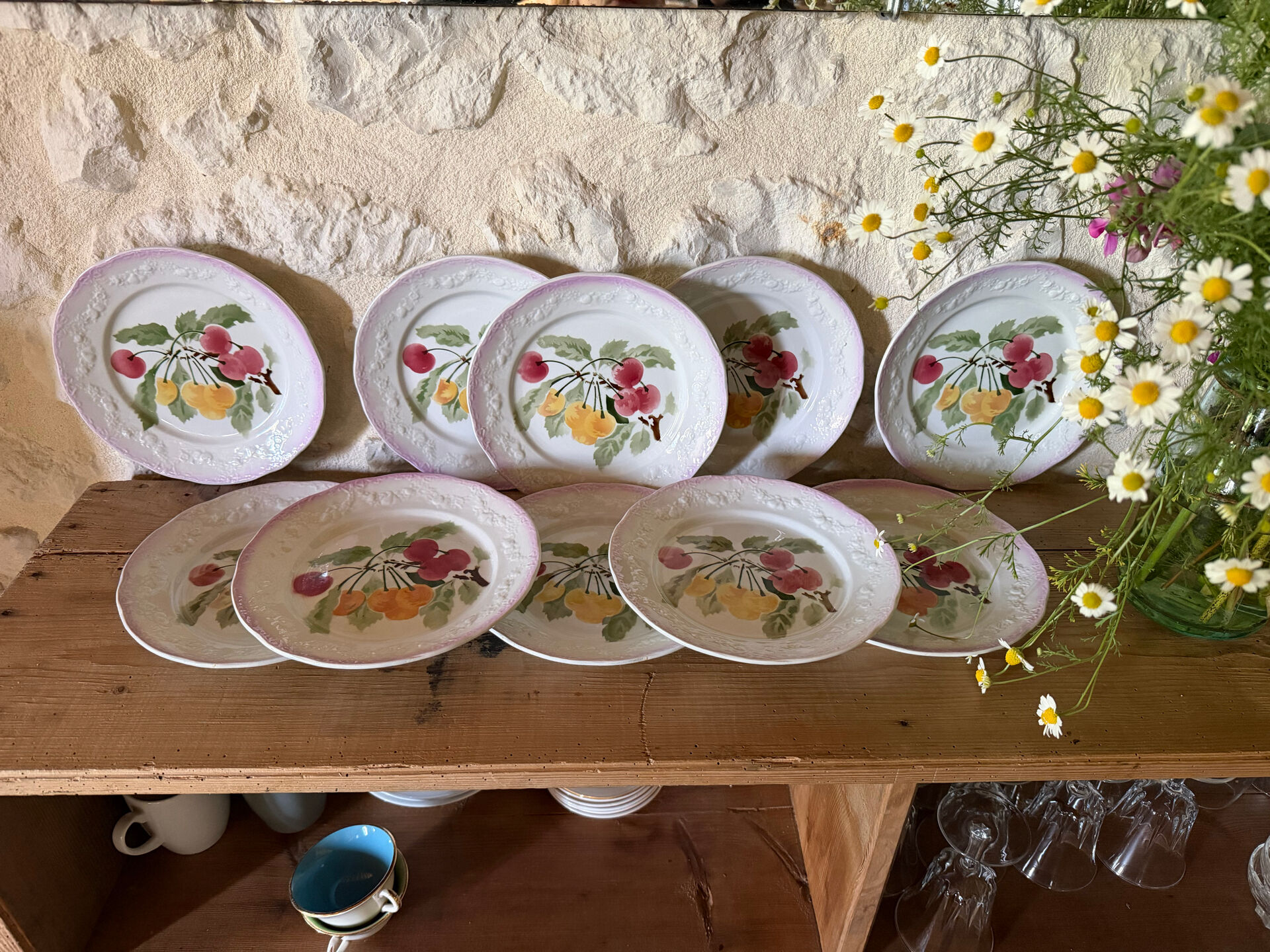 Saint Amand dessert plates