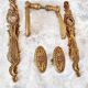 Door handle hardware and 2 French bronze furniture handles