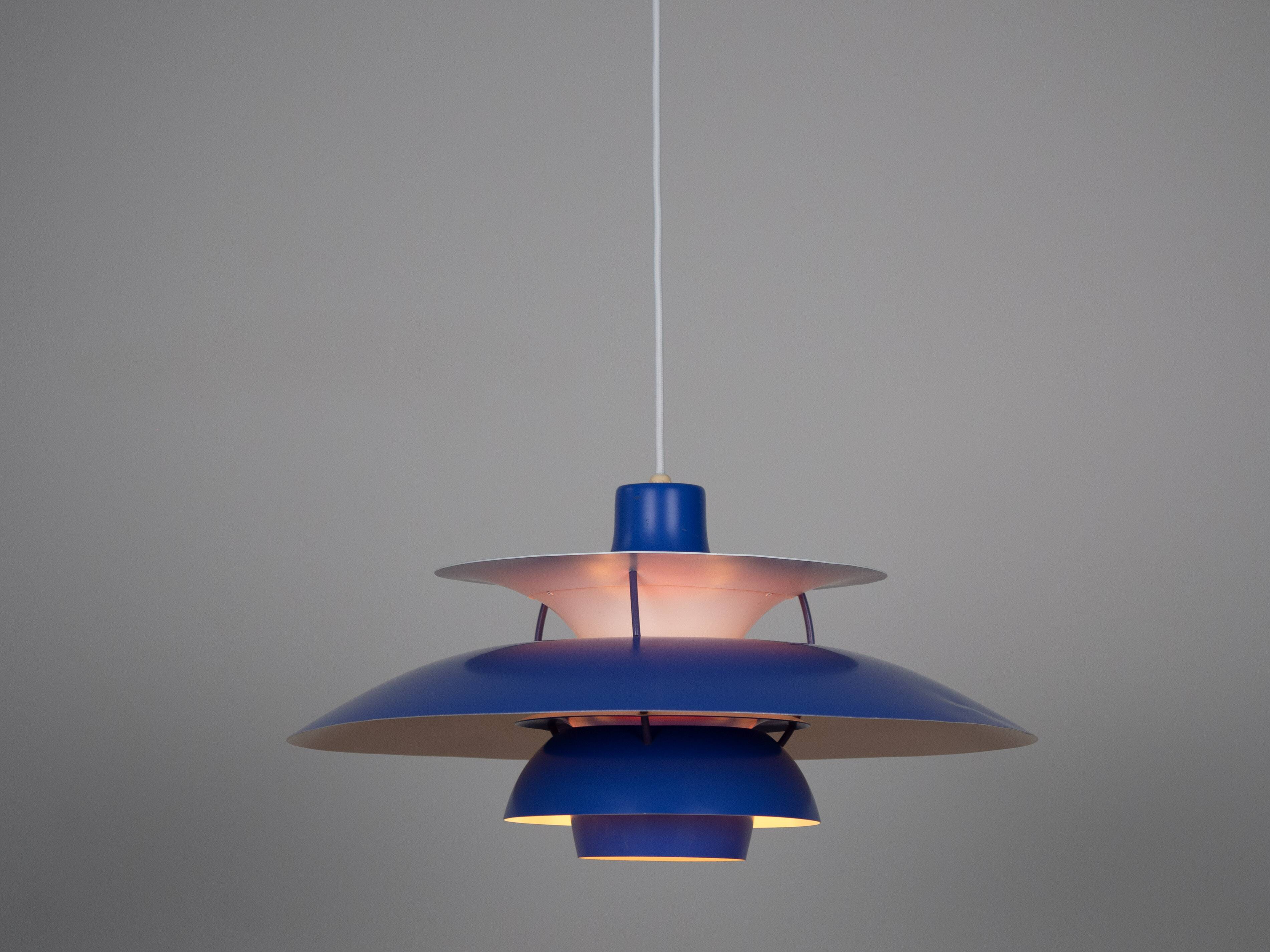 Danish vintage pendant lamp PH 5 by Poul Henningsen, Louis Poulsen, 1958