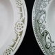 Set of 4 mismatched hollow plates Badonviller and Terre de Fer