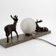 Veilleuse Art Déco aux cerfs – vers 1930