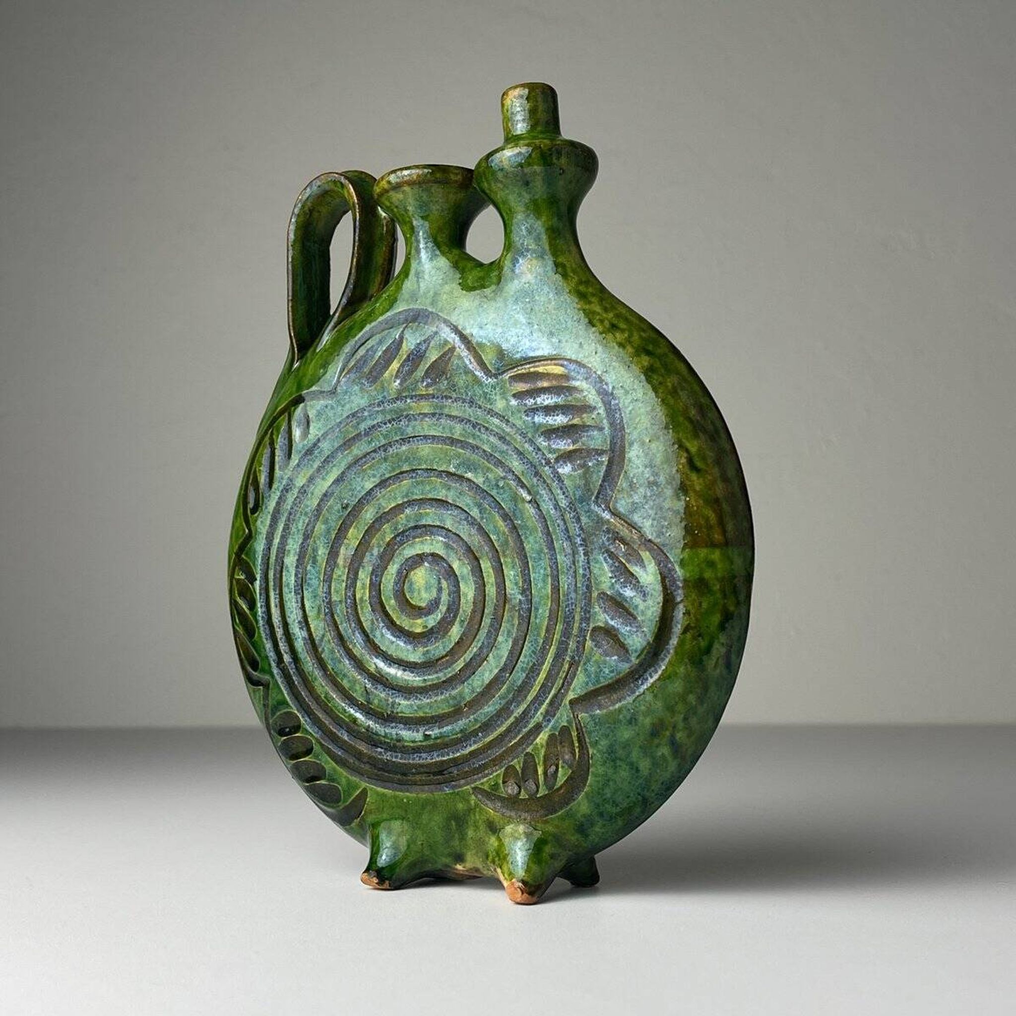 Vintage ceramic bottle by Velimir Dordevic, 1970s