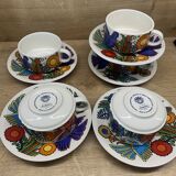 Set of 5 big coffe cups Villeroy & Boch Acapulco