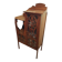 Small Art Nouveau display cabinet 1900 – Walnut and amber glass