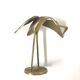 Vintage brass heron