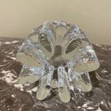 Bougeoir design en verre épais