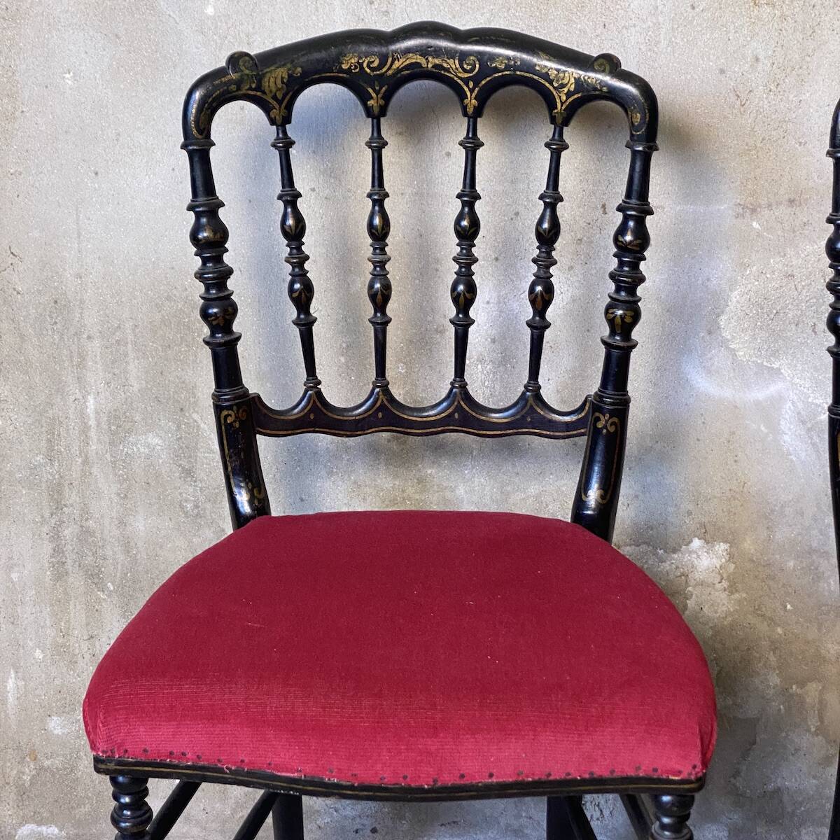 Pair of Charivari chairs Napoleon III