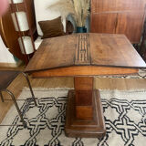 Double art deco oak desk