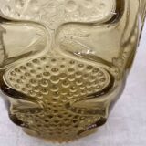 Paire de vases en verre jaunes années 40