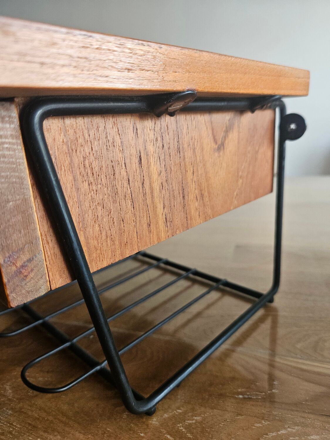 Console table, TEAK shelf, 1960s.