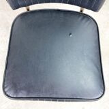 Retro office chair | swivel vintage black chair