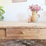 Old walnut coffee table