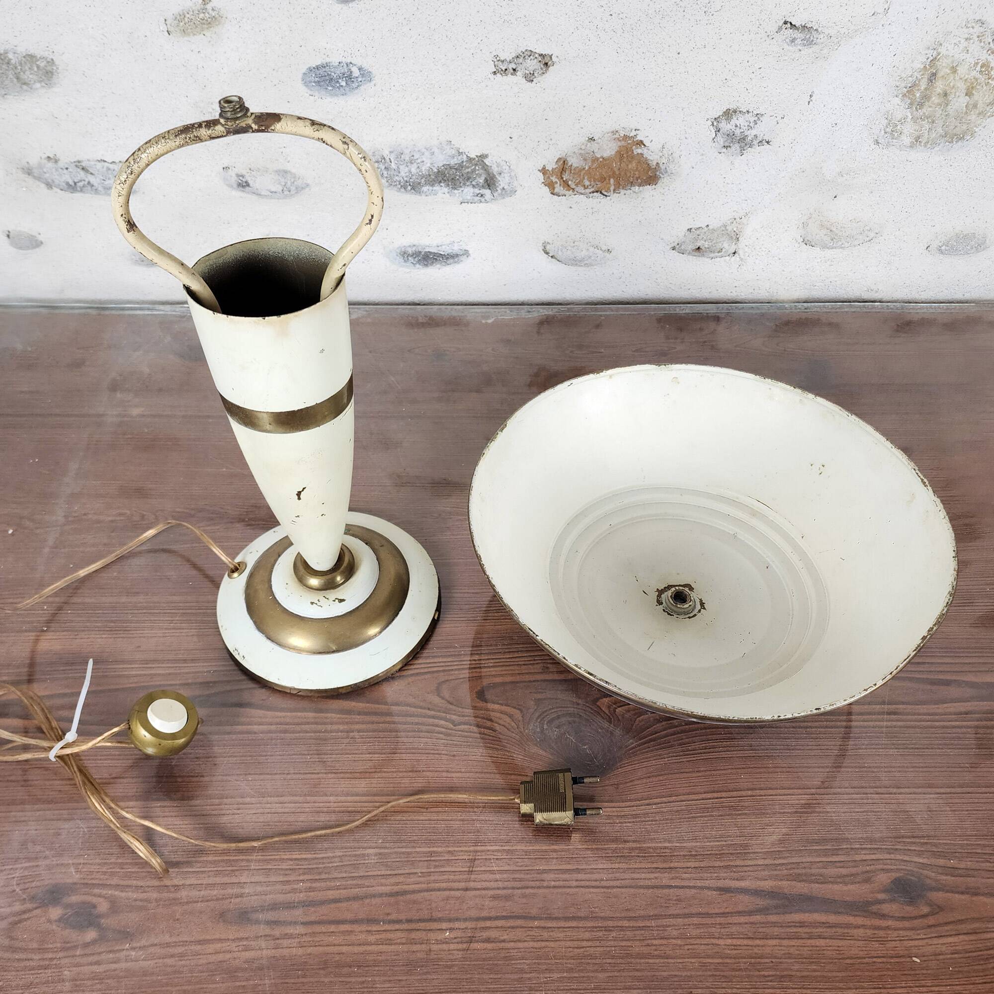 Champigno sheet metal lamp from the 1930s