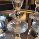 Cut glass champagne flutes. 1960s