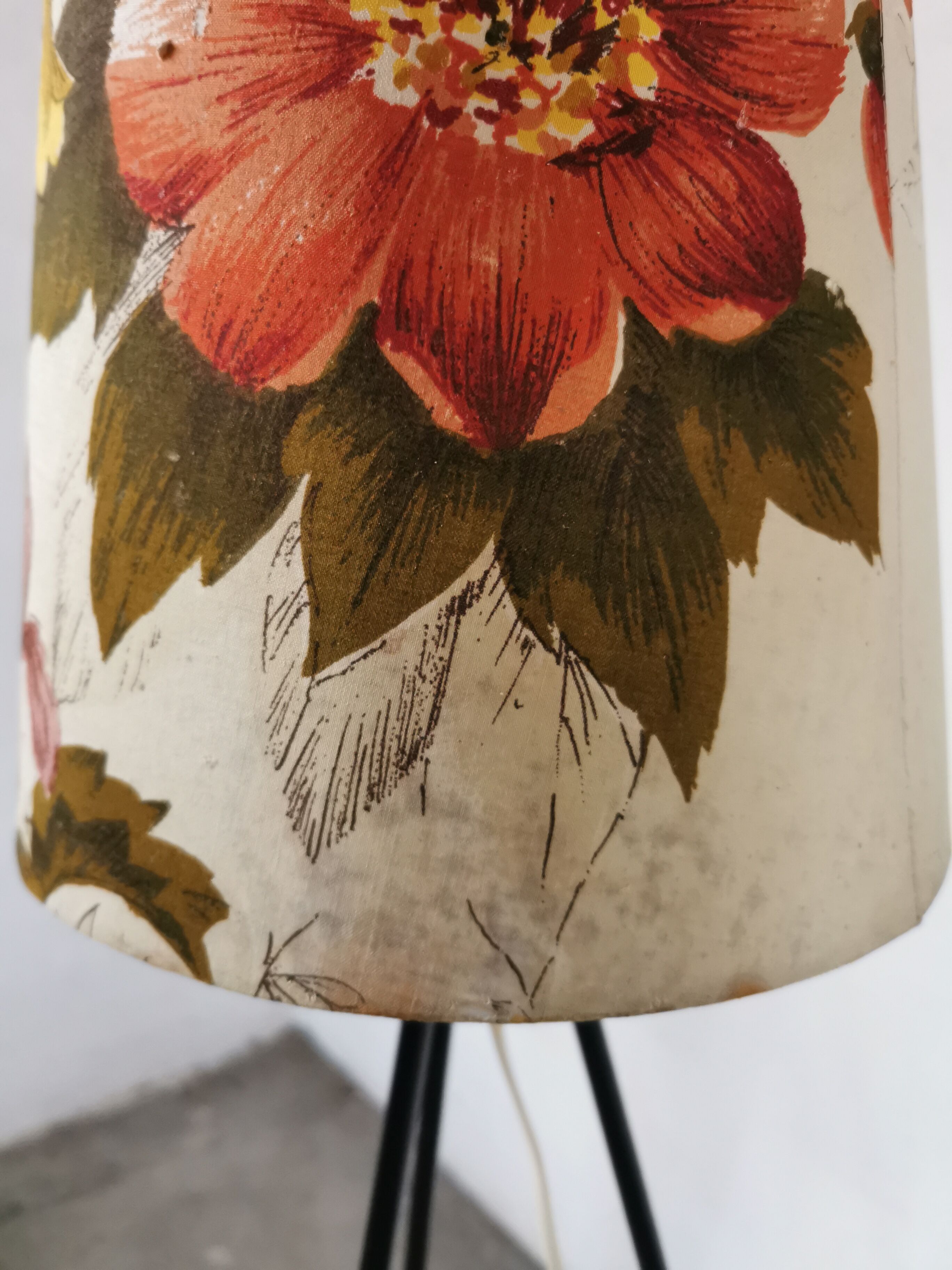 Vintage tripod floor lamp