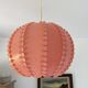 Large coral hanging pendant light Danish modern