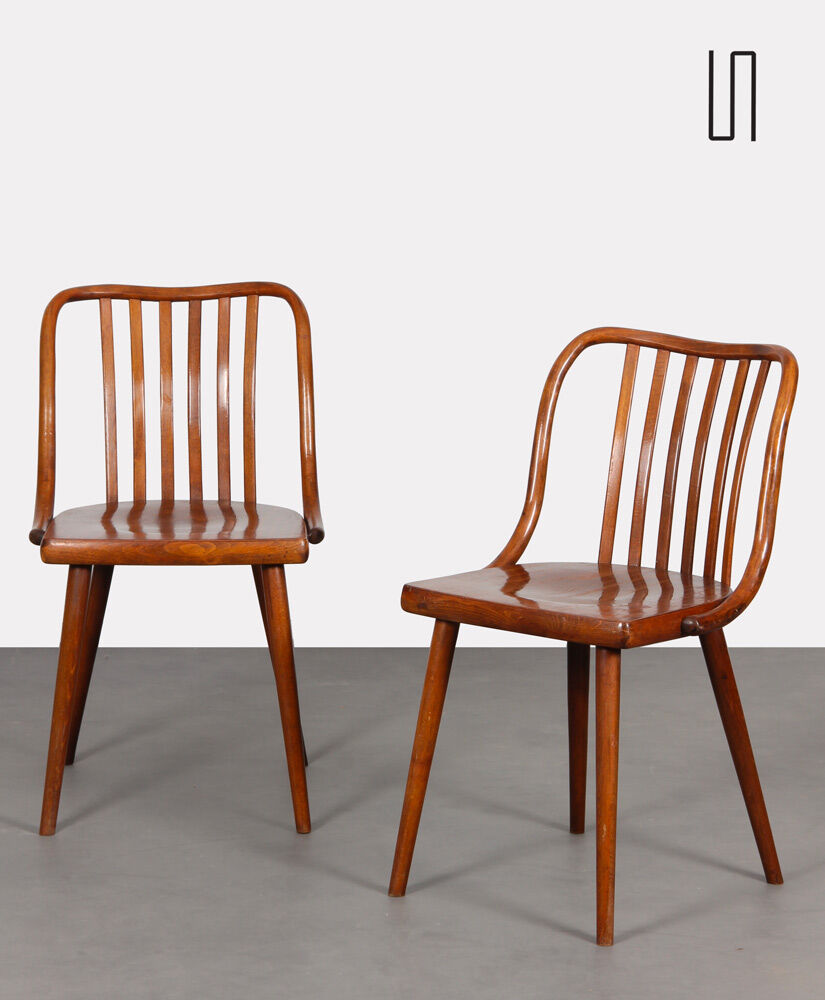 Paire de chaises vintage par Antonin Suman pour Ton, 1960