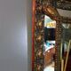 Beaten copper cushion mirror