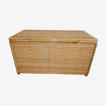 70s rattan box