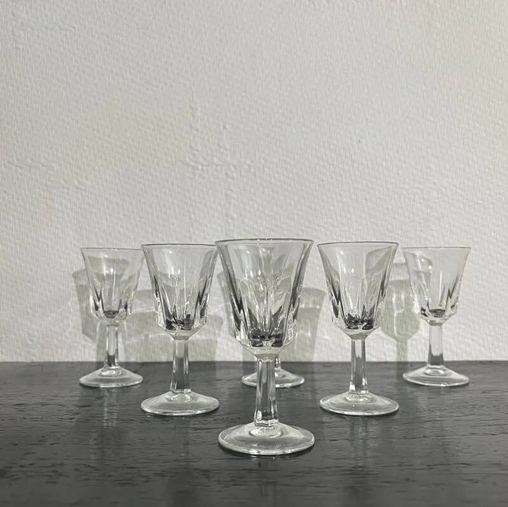 Verres à digestif en Cristal