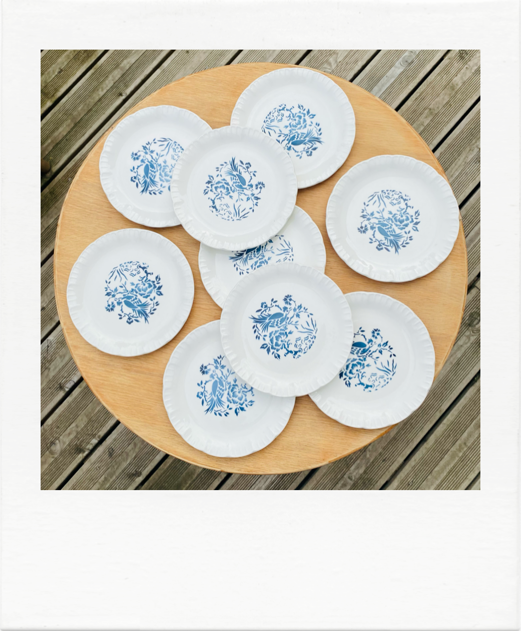 Dessert plates Digoin Sarreguemines x 9