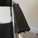 Black leather armchair Matteo Grassi