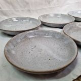 6 deep stoneware plates