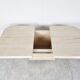 Vintage travertine hidden bar coffee table, 1970s