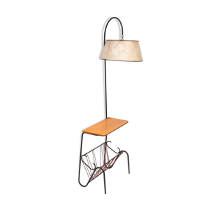 Lampadaire porte-revues vintage,