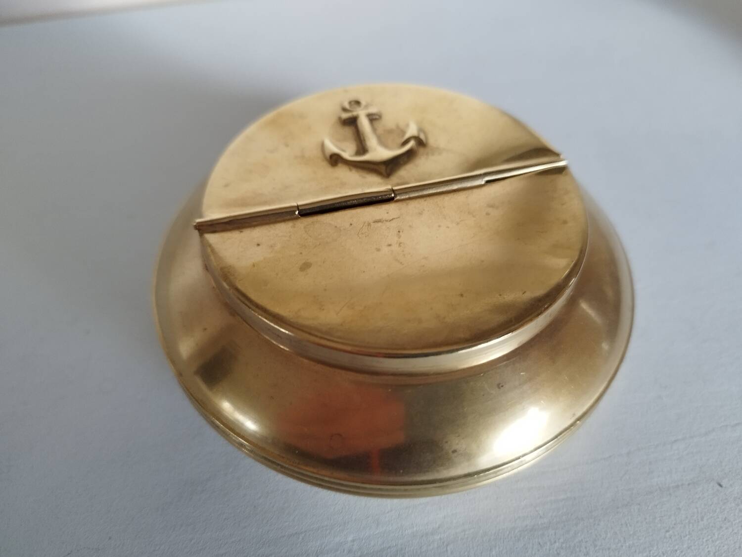 Marine brass ashtray