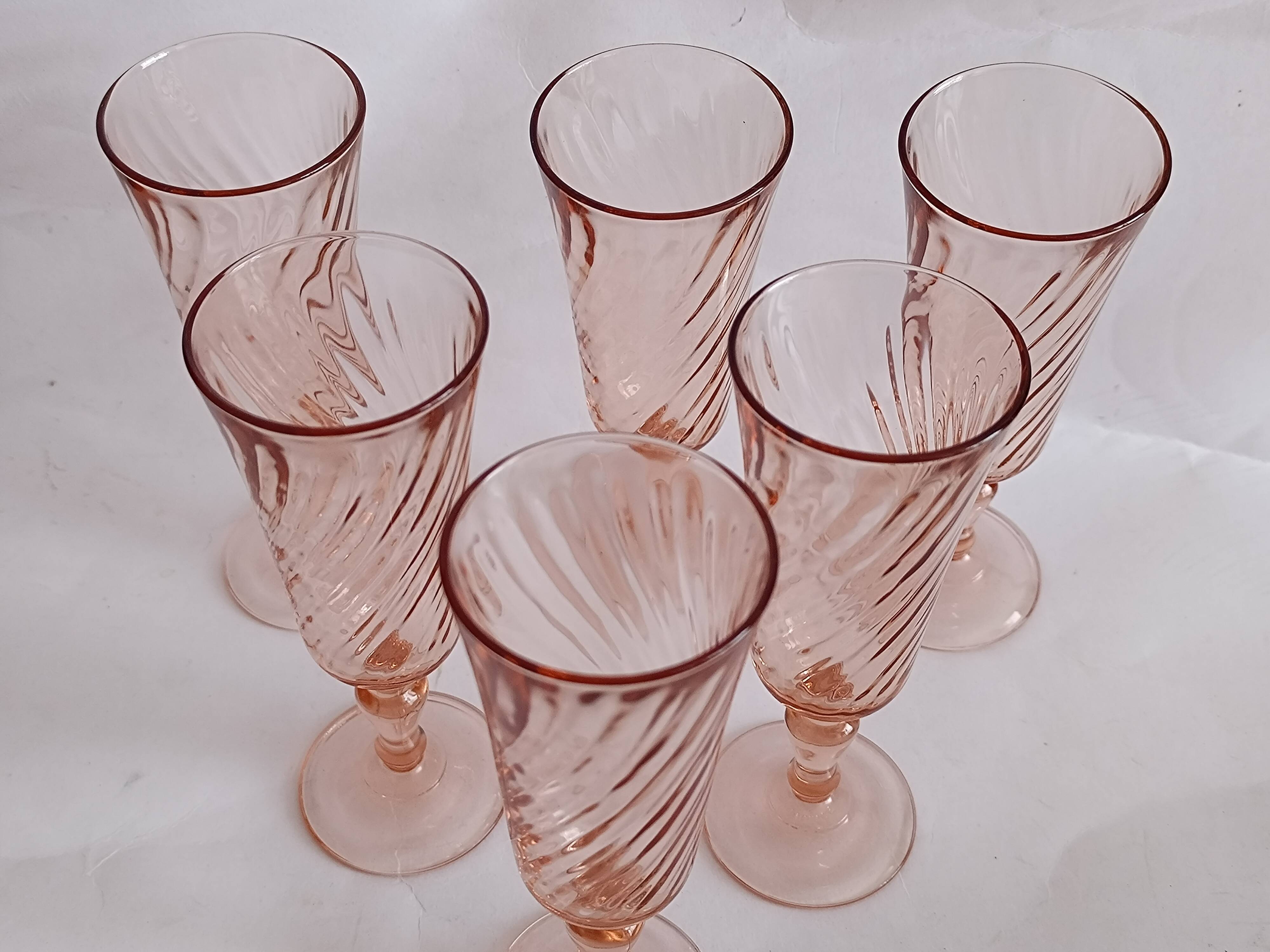 Luminarc Rosaline champagne flutes