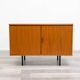 1960s walnut two-door cabinet.