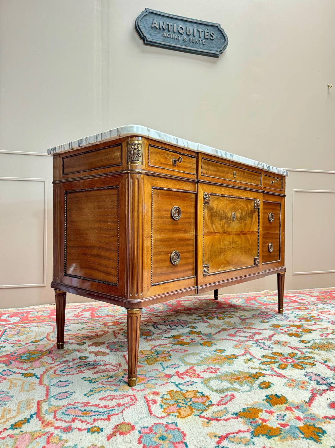 Louis XVI Style Mahogany Chest of Drawers