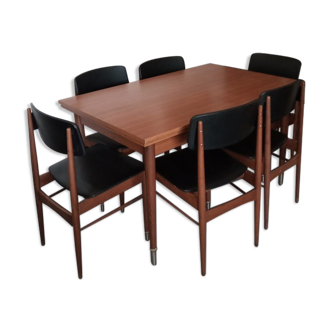 Ensemble table et 6 chaises