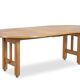 Guillerme et Chambron. Natural oak table. 1970s.