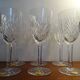 6 antique cut crystal water glasses from Lorraine