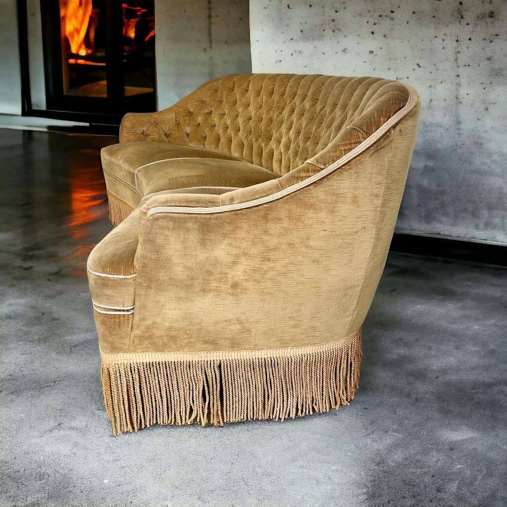 Vintage mustard yellow armchair / sofa / sofa