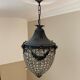 Antique Belgium Beaded Acorn Chandelier