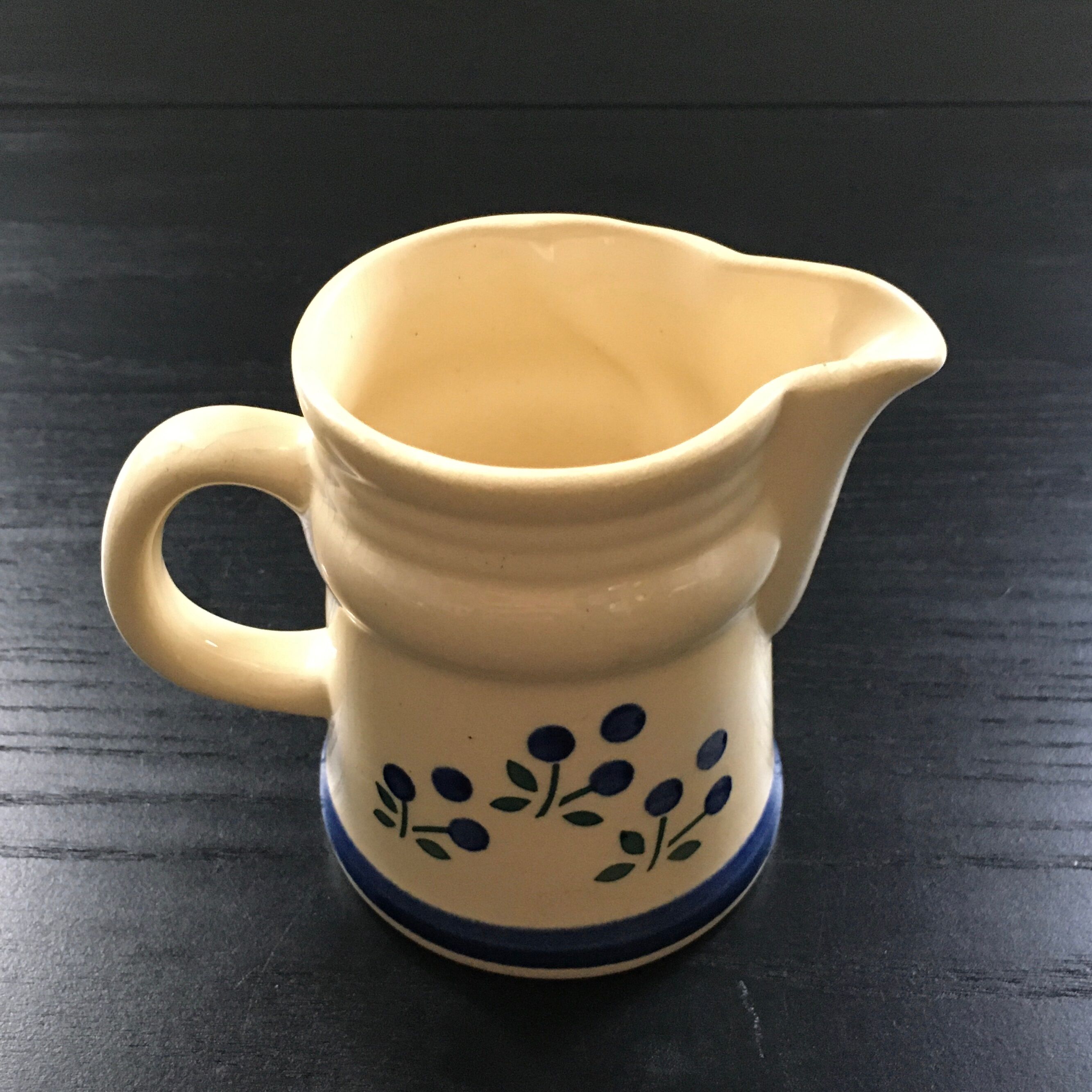 Blue Scandinavian décor milk jug