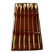 Long coffee or cocktail spoons in gold plating