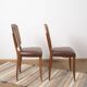 Ensemble de 4 chaises Art déco en bois sculpté