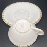 White and gilded Limoges porcelain tea/coffee service – MPM0724SV1