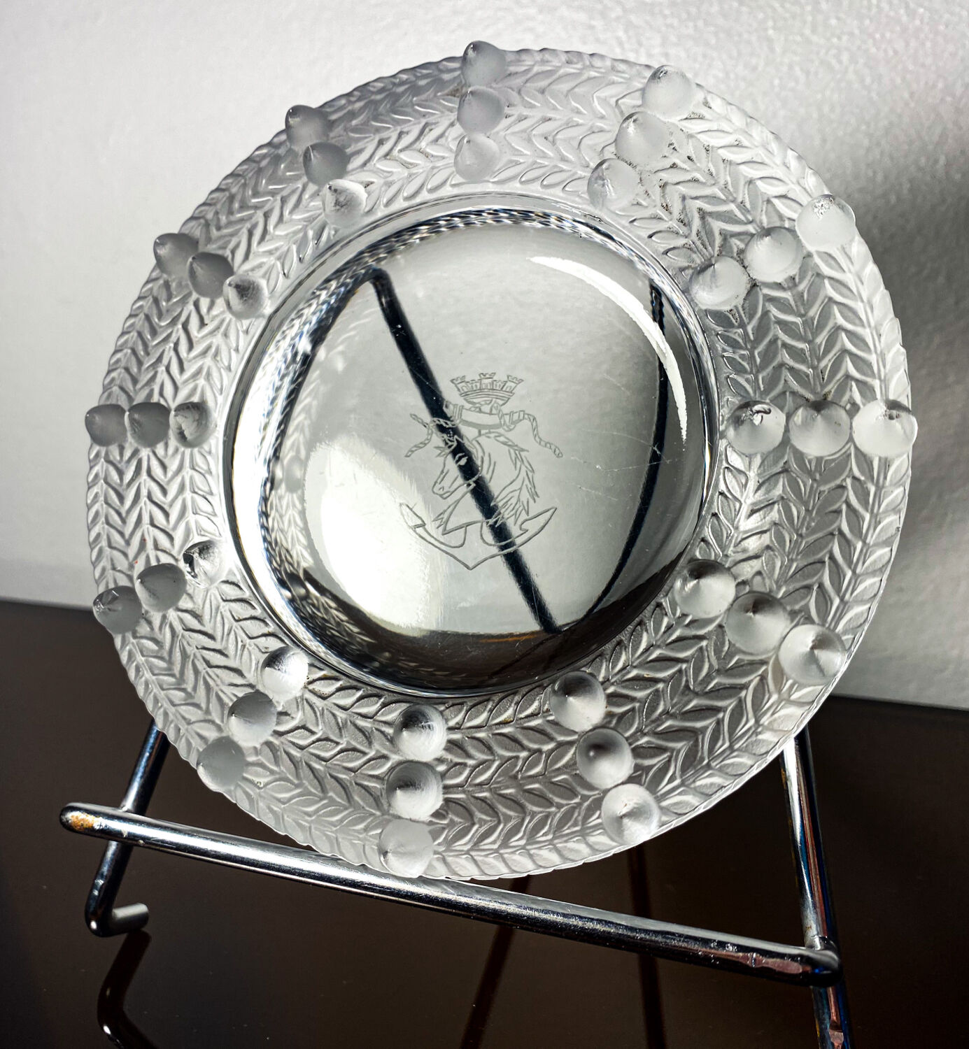 Unsigned Lalique Jamaica ashtray