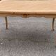 Louis XV extendable dining table from the 20th century, renovated in cherry wood, 140-240cm.