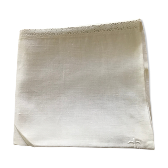 Nappe lin brodée 160x190