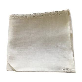 Embroidered linen tablecloth 160x190
