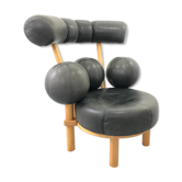 Fauteuil en cuir par Peter Opsvik pour Stokke, Norvège