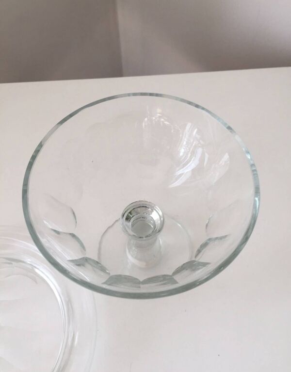Ancienne bonbonnière, drageoir en cristal de style Baccarat